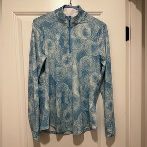 Adidas Blue Quarter-Zip Pullover